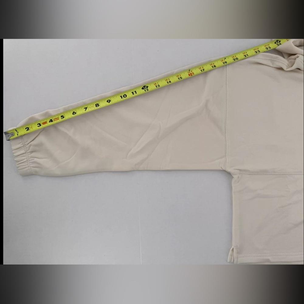 Champion Hoodie Sweatshirt Cropped Sz S Soft Touch Gym Minimalist White Casual‌ - Picture 9 of 11